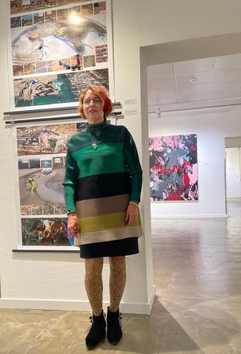 M Schmidt Feist + her art work