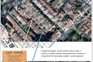 Map overlays of Archival + Google Earth - plus periodicals materials